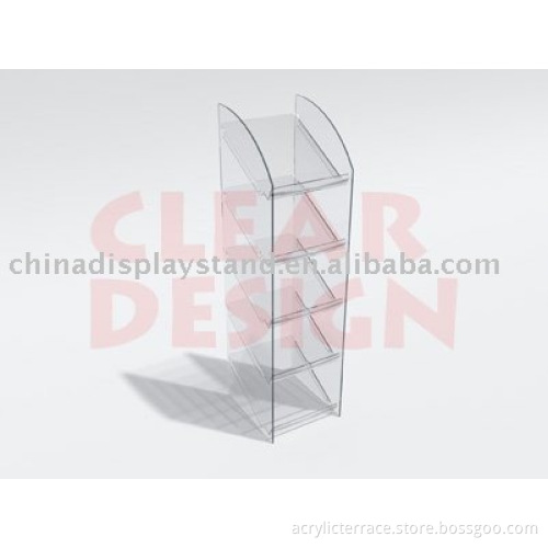 Floor 5-tier Acrylic Magazine Holder